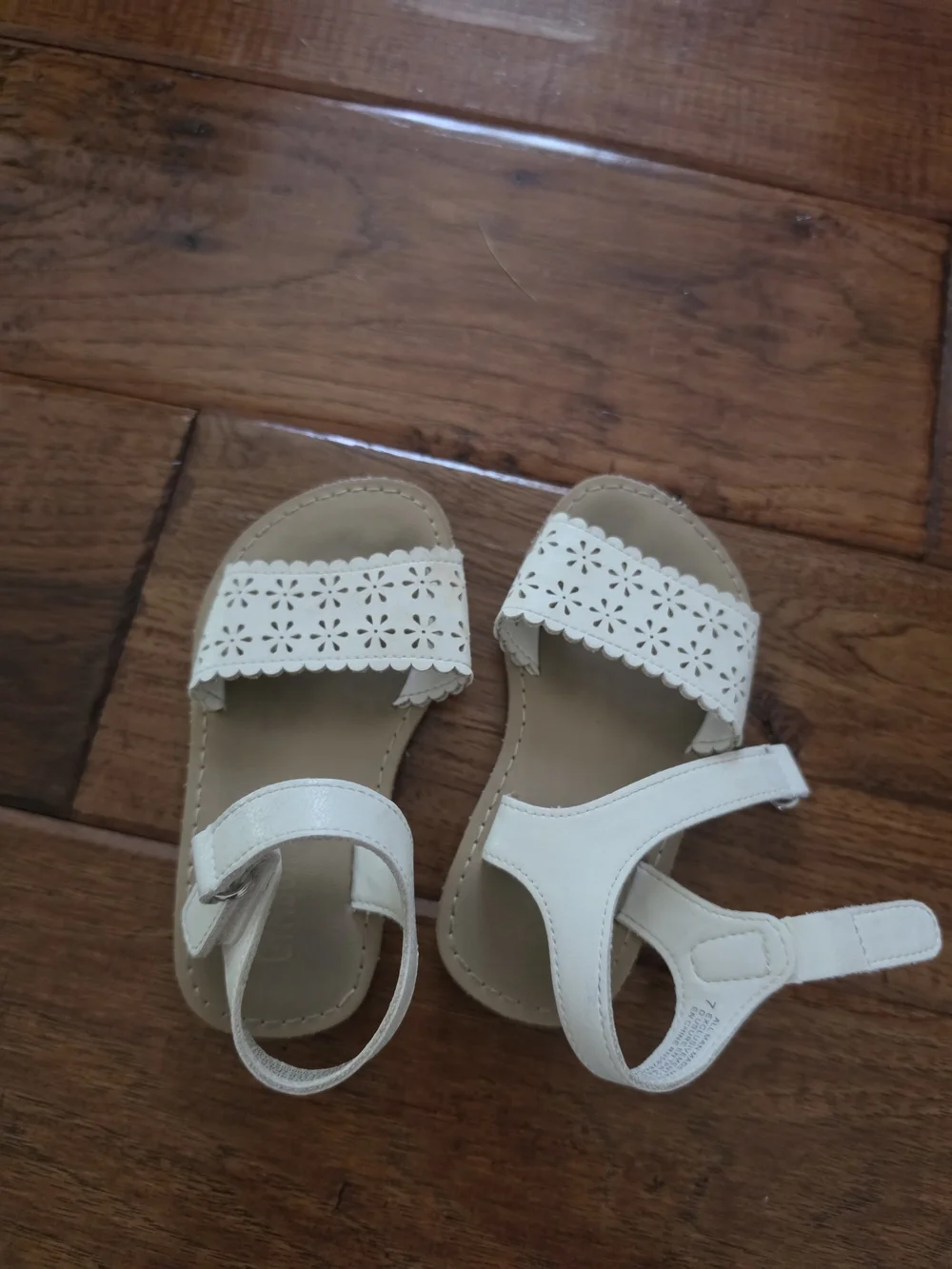 Gymboree Cream Floral Cutout Girl's Sandals